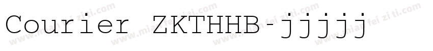 Courier ZKTHHB字体转换